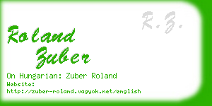 roland zuber business card